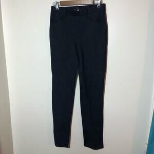 Quince womens M tall navy blue stretchy trouser pants career minimalist business